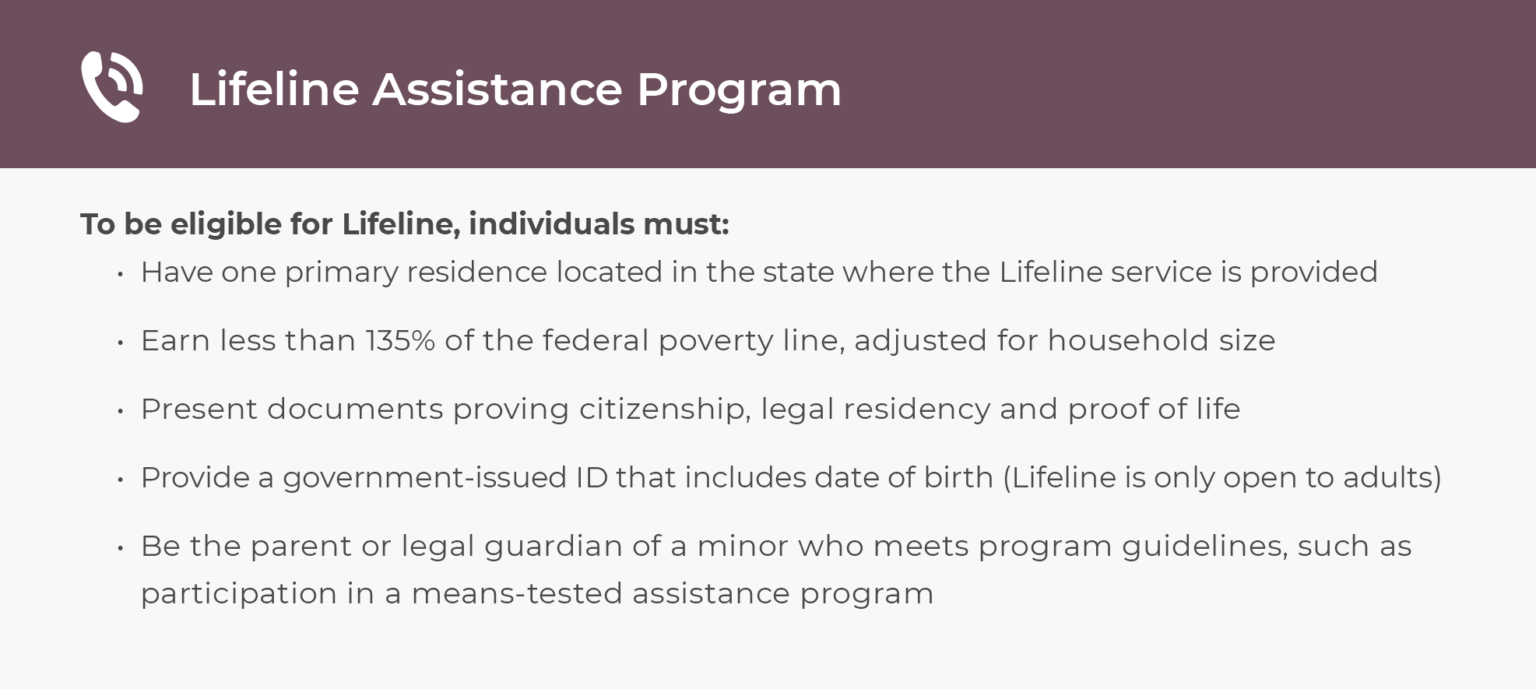 Guide To Lifeline Assistance Program 6313